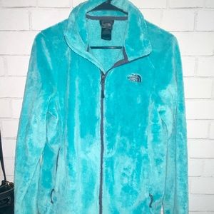 Blue Fleece North Face Jacket